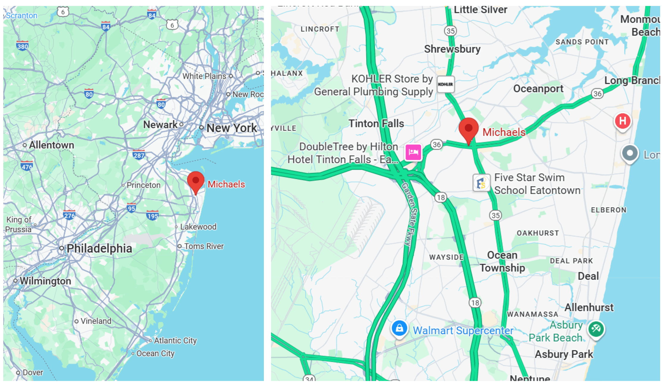 Michael's Plaza location — Eatontown, New Jersey